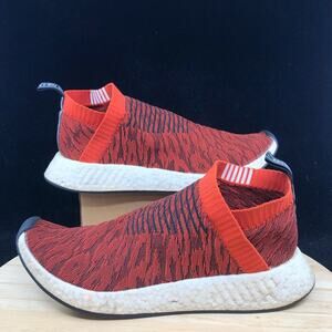 Adidas NMD CS2 BY9406 Primeknit Red Glitch Men's Athletic  Sneakers Size 13